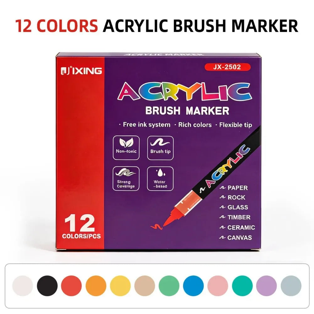 12-418 Colors Brand Upgrade Soft Brush Tip Acrylic