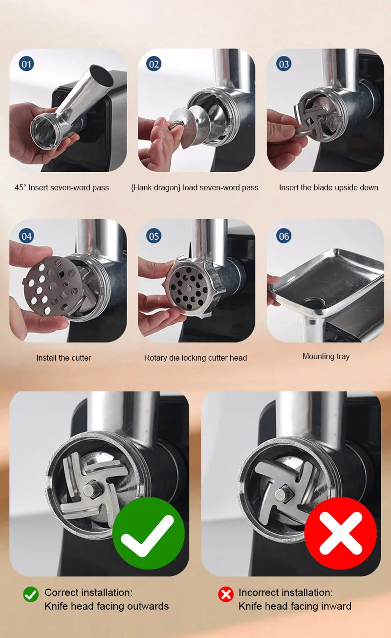 Meat Grinder Sausage Stuffer Electric Meat Mincer Sausage