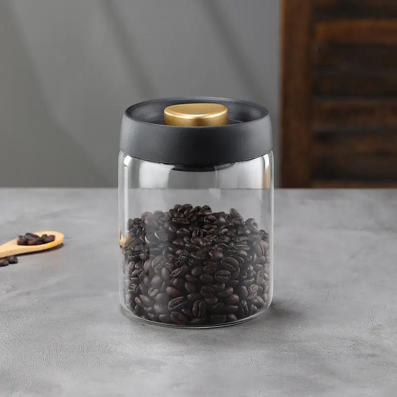Vacuum Sealed Tank Coffee Bean Glass Sealed Jar