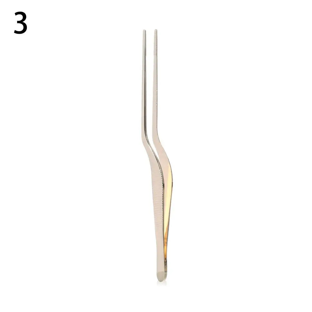 Tongs Utensils Bbq Tweezer Food Clip Stainless Steel