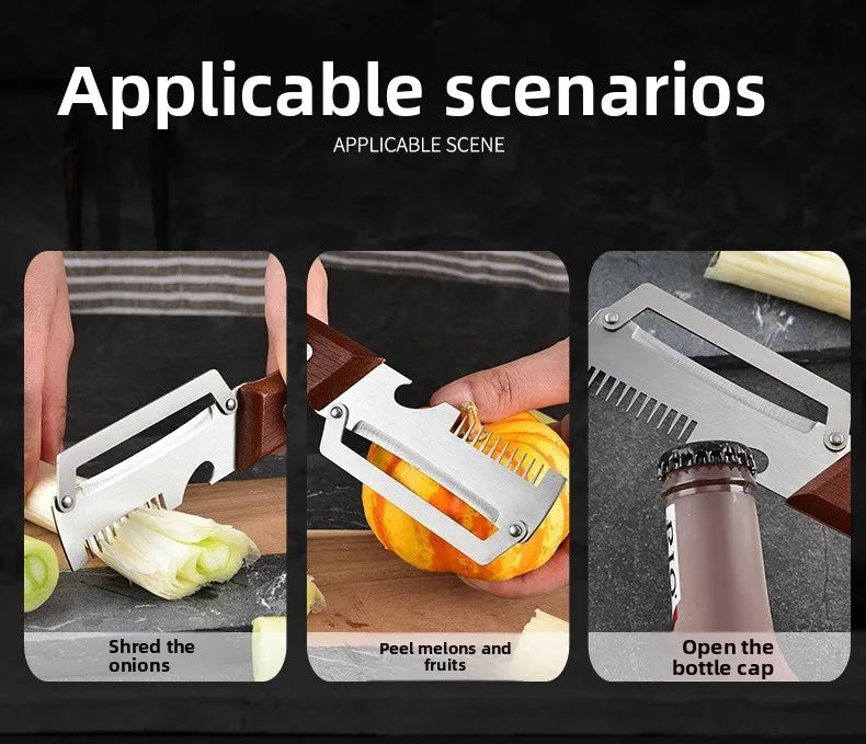 Peeler & Scallion Shredder Stainless Steel Peeler Scallion