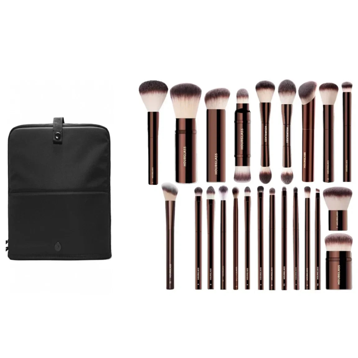 Hourglass Full 23pcs Luxury Makeup Brushes Soft Synthetic