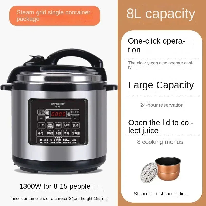 Commercial Electric Pressure Cooker Large Capacity Intelligent