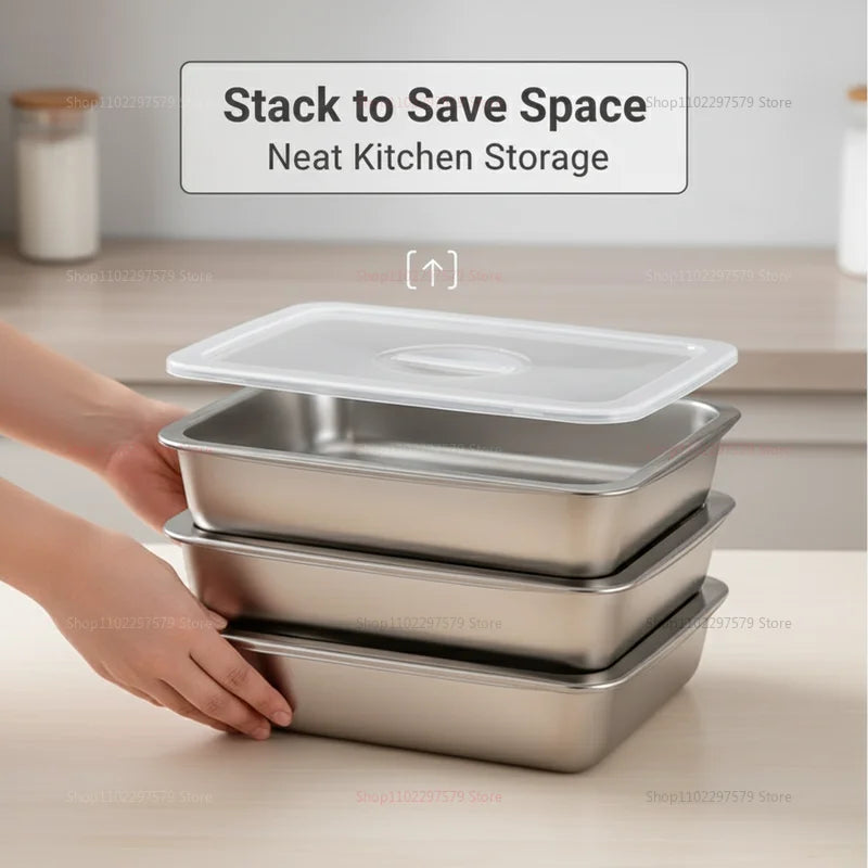 Stainless Steel Plate Lid Food Grade Thickened Food