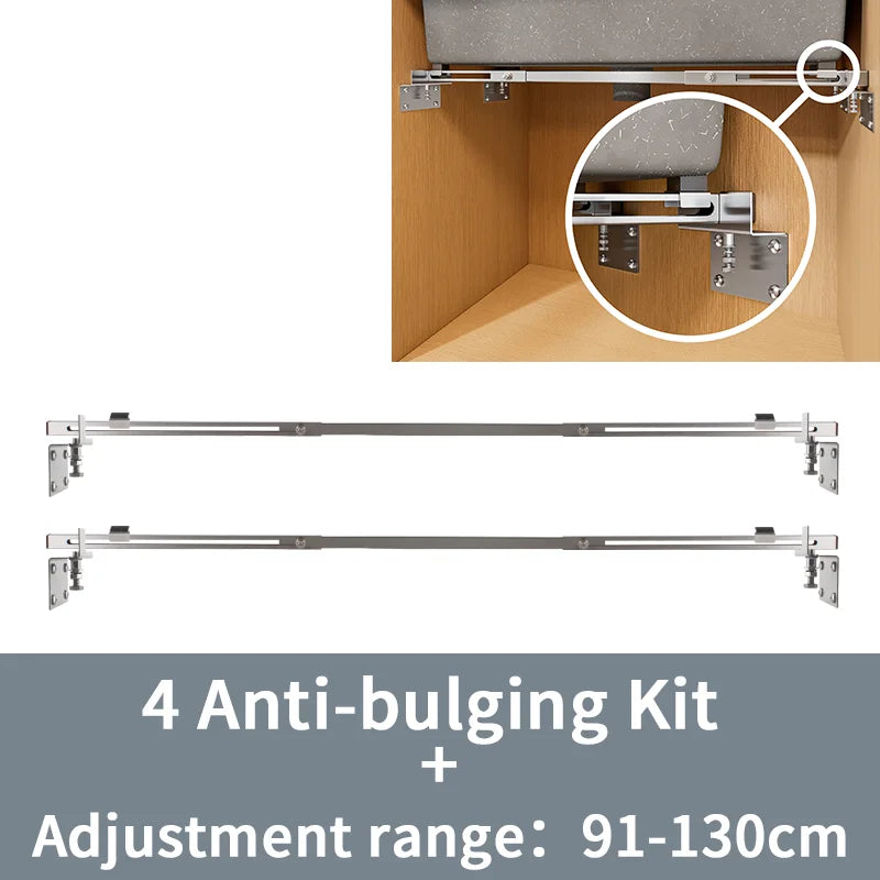 2pcs Undermount Sink Supports Brackets Adjustable Stainless Steel