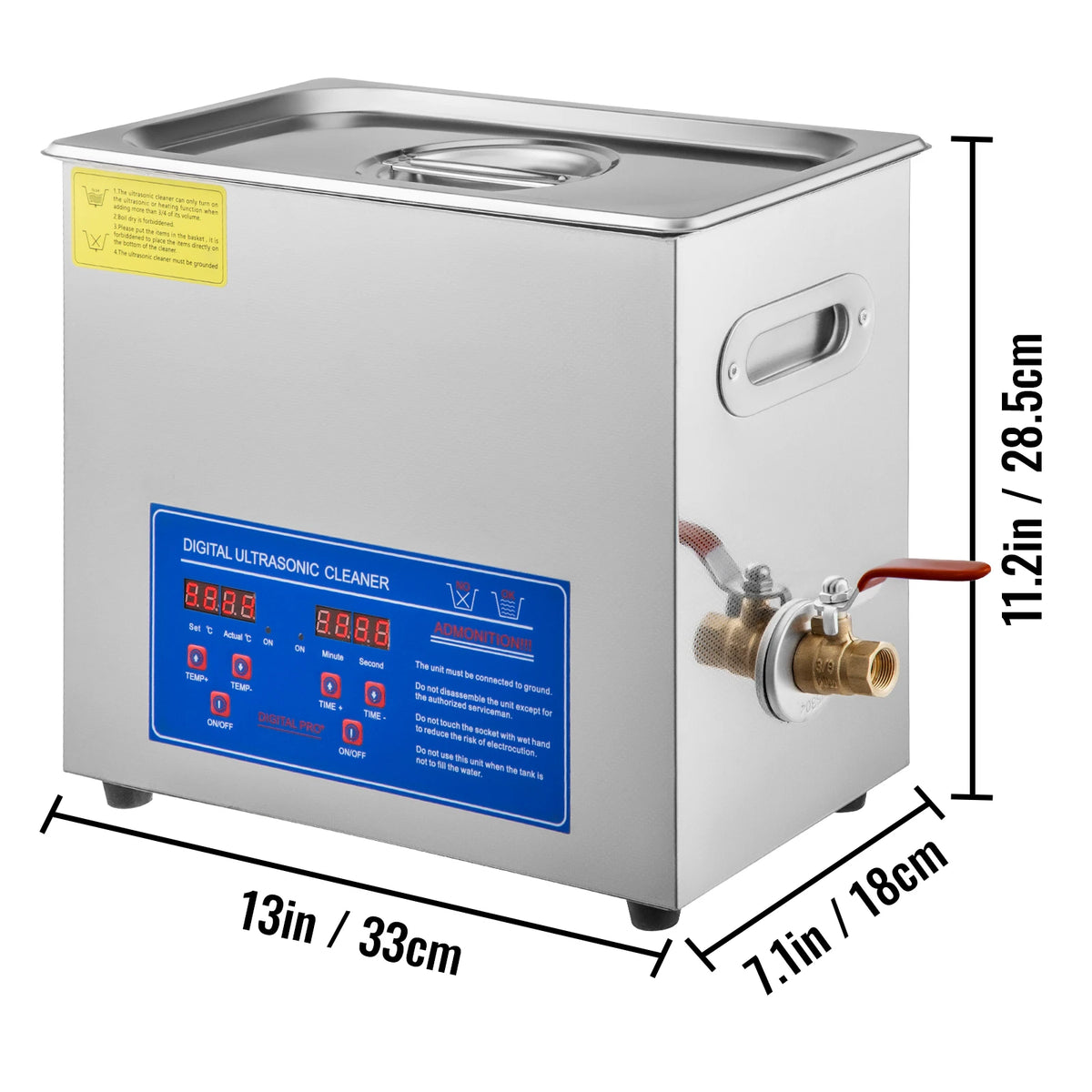 Succebuy Ultrasonic Cleaner 6l Ultrasonic Vinyl Cleaner 7-12