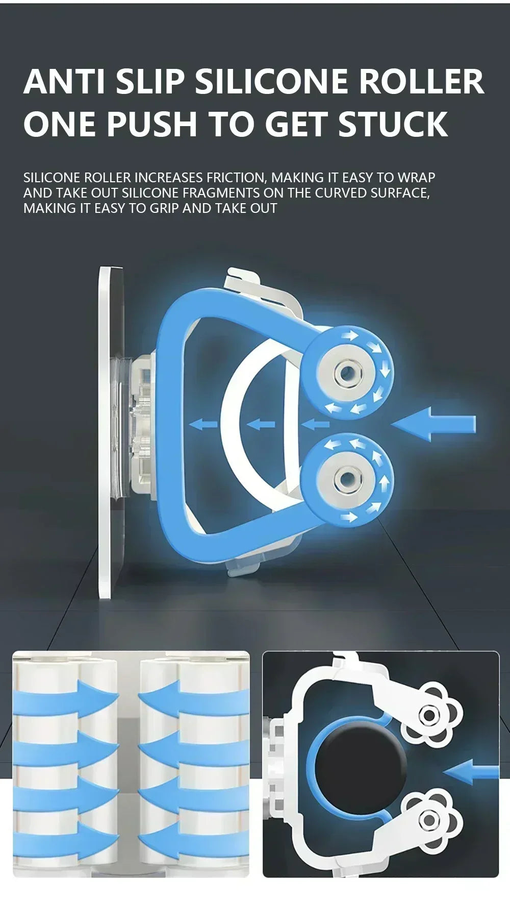 Mop Broom Holder Storage Rack Adhesive Hooks Wall