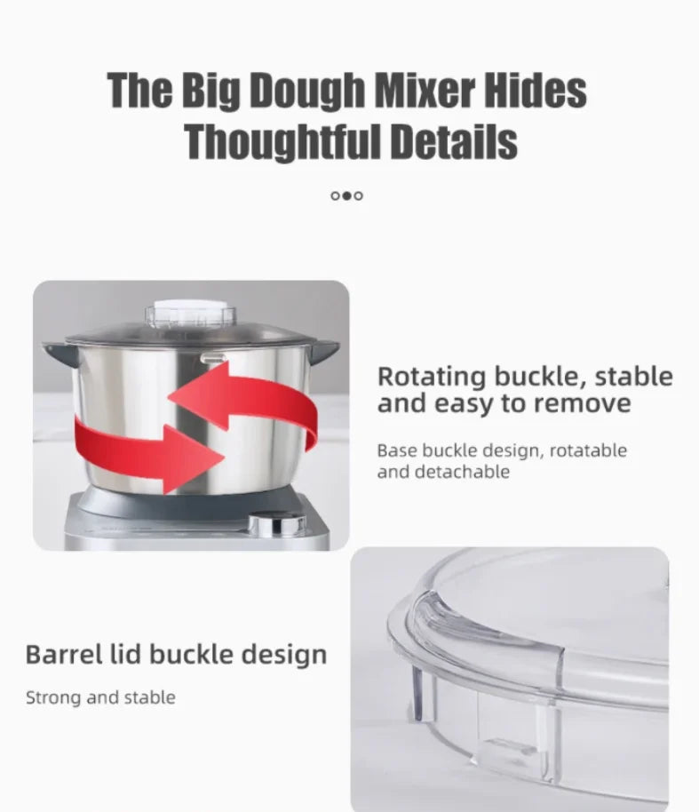 Sunatur 5l/8l Electric Dough Mixer Kneader Mixer Stand