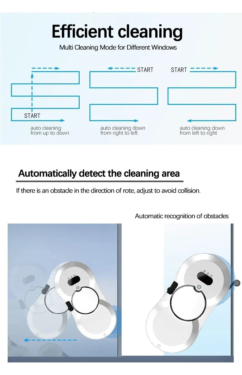 Water Spray Window Cleaning Robot Tank Smart Window