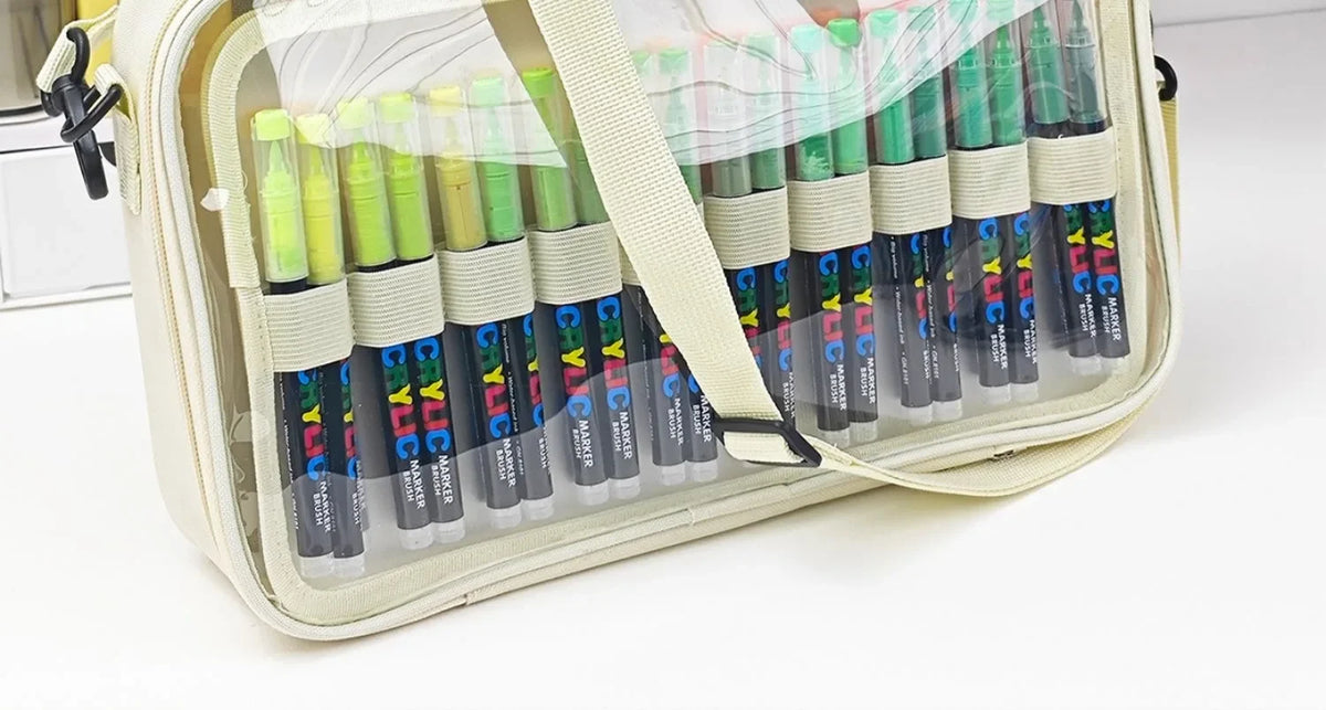 Guangna 168-12 Colors Acrylic Marker Pen Rock Painting