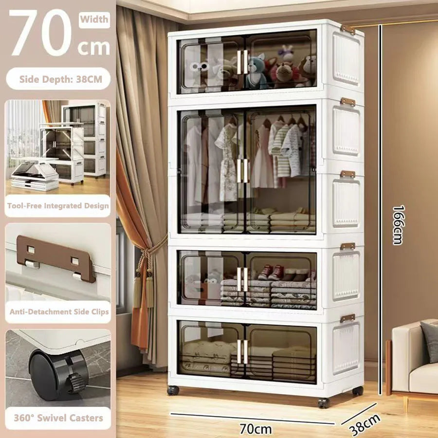 Storage Cabinet Folding Storage Box Living Room Toy