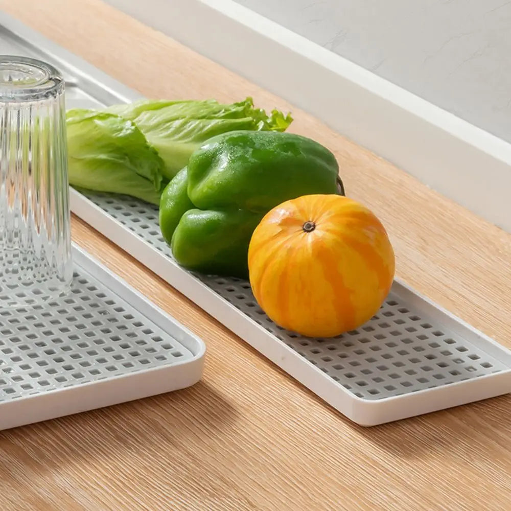 Fruit Dryer Tray Rectangle Tableware Dish Racks Plastic