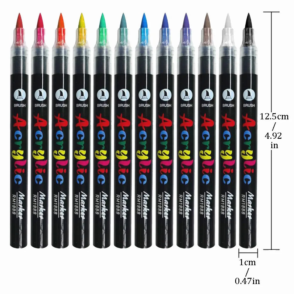 12-418 Colors Brand Upgrade Soft Brush Tip Acrylic