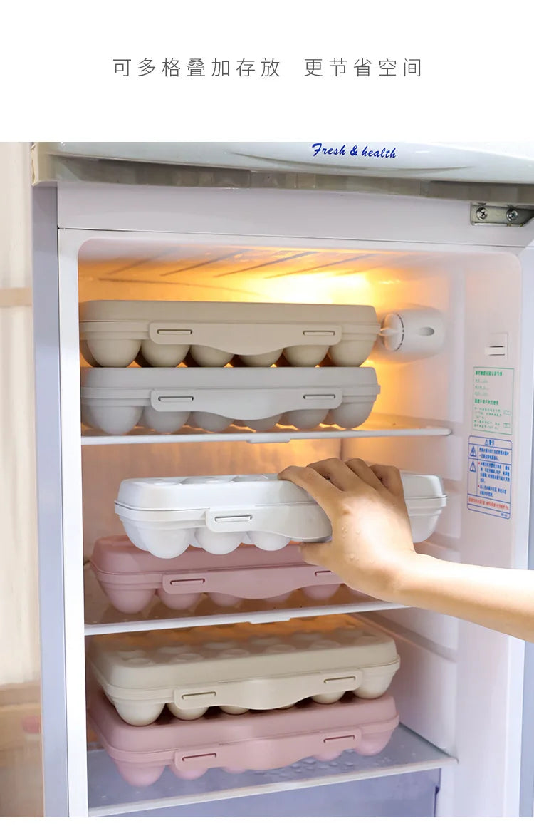 Egg Storage Box Refrigerator Plastic Airtight Fresh Keeping