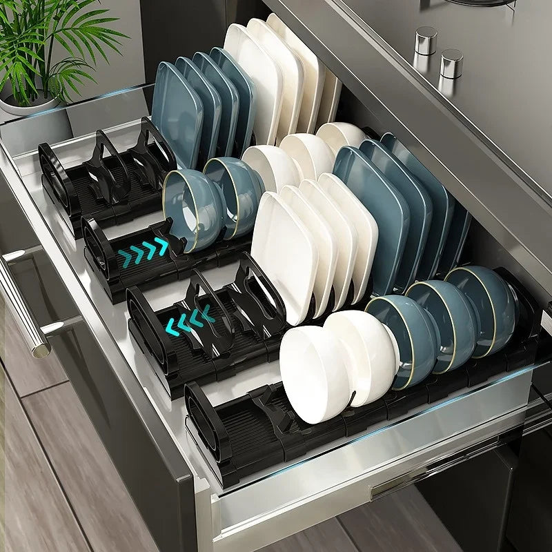 Justinlau Under Cabinet Dishes Storage Holder Bowl Dish