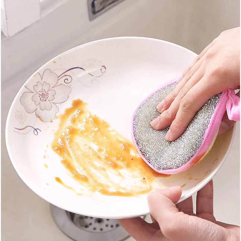 10/20/50pcs Double Side Dishwashing Sponge Dish Washing Brush