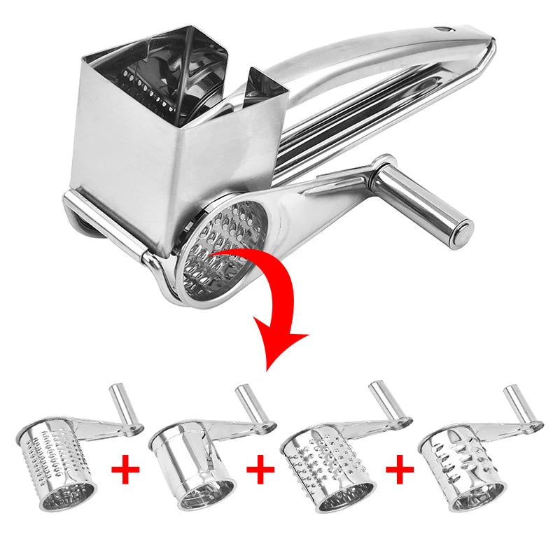 Holaroom Stainless Steel Cheese Slicer Shredder Drums Blades