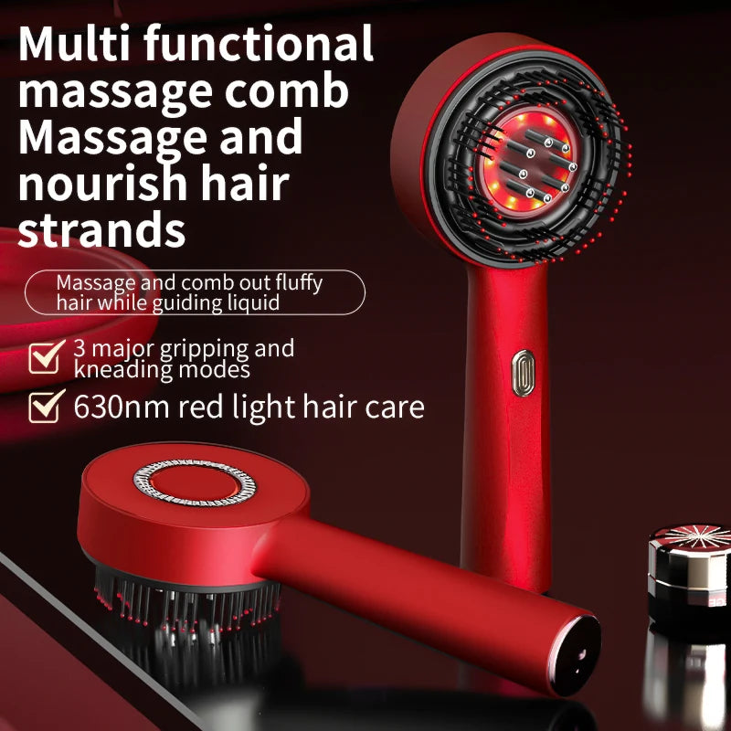 Electric Vibration Massage Comb Red Light Therapy Hair