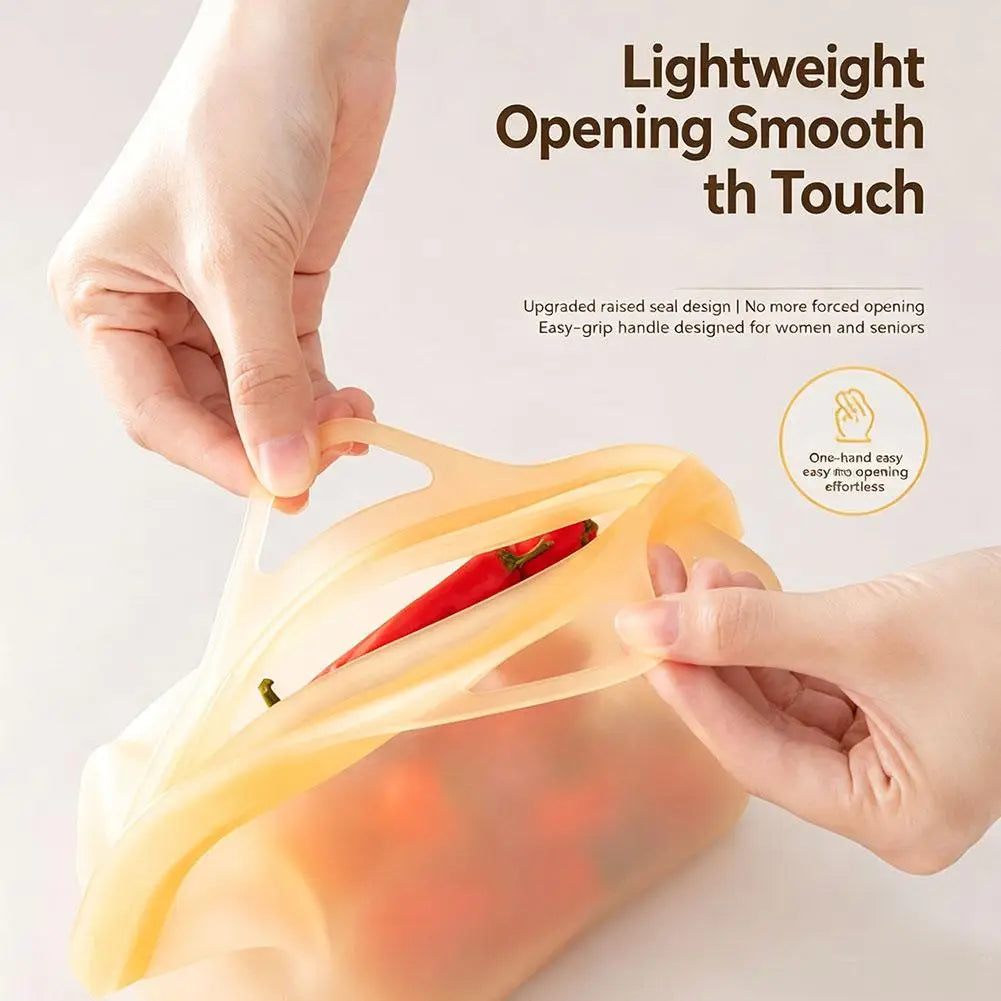 Reusable Food Storage Bag Leakproof Freezer Zip Bag