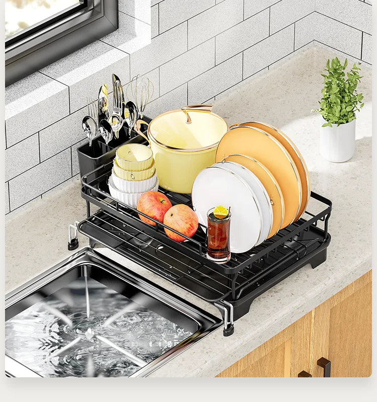 Dish Drying Rack Dish Rack Drainboard Expandable Dish