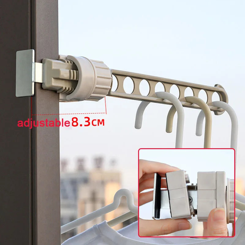 Window Frame Clothes Hanger Hanging Drying Rack Indoor