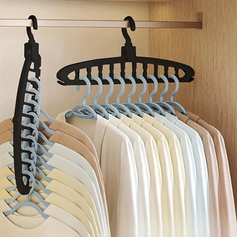 1/2pcs Space Saving Multi-Hole Clothes Hanger Dorm