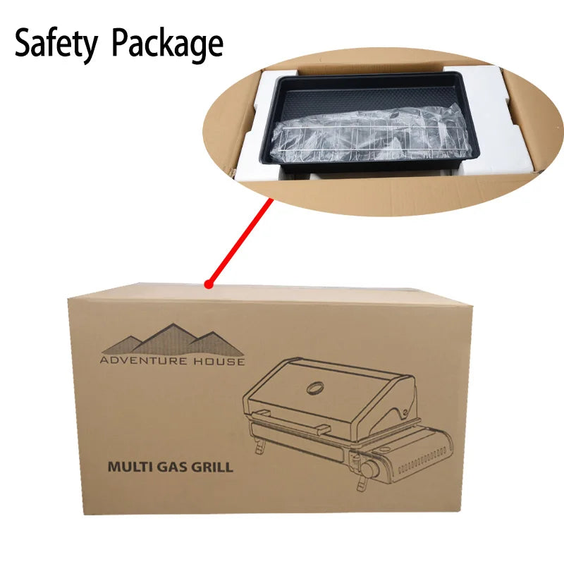 Camping Multi Gas Grill Bbq Stove Grill Folding