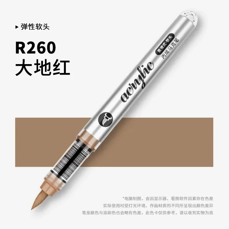 Grasp 120/1 Colors Acrylic Markers Brush Tip Paint