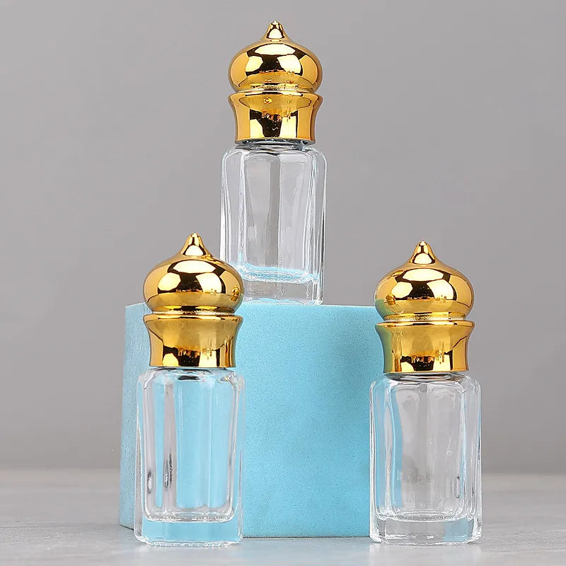 30/50/100pcs 3ml/6ml/12ml Empty Clear Glass Essential Oil Bottle