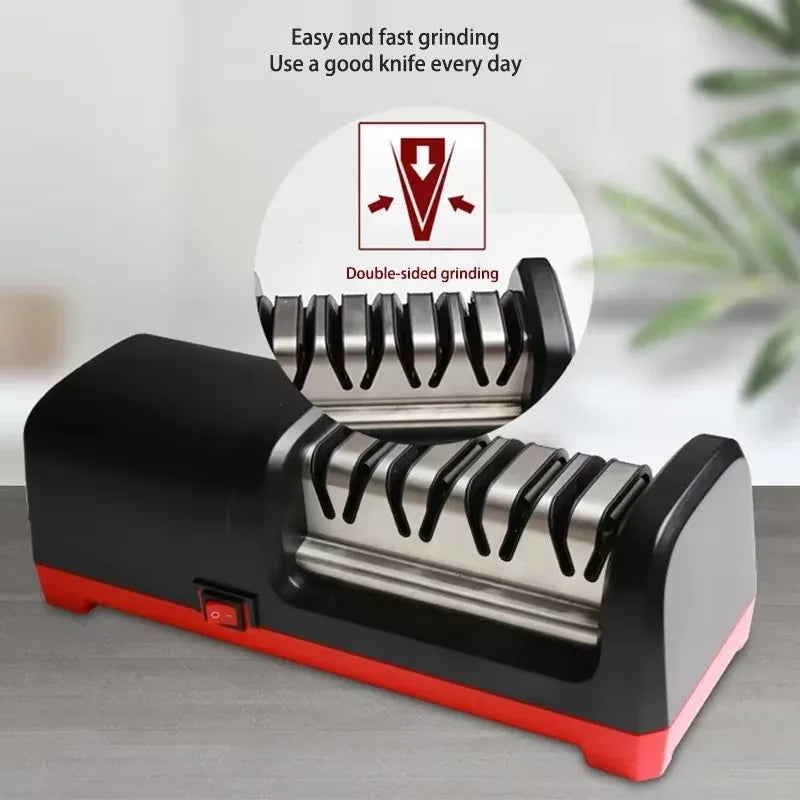 Usb Electric Knife Sharpener Automatic Adjustable Rechargable