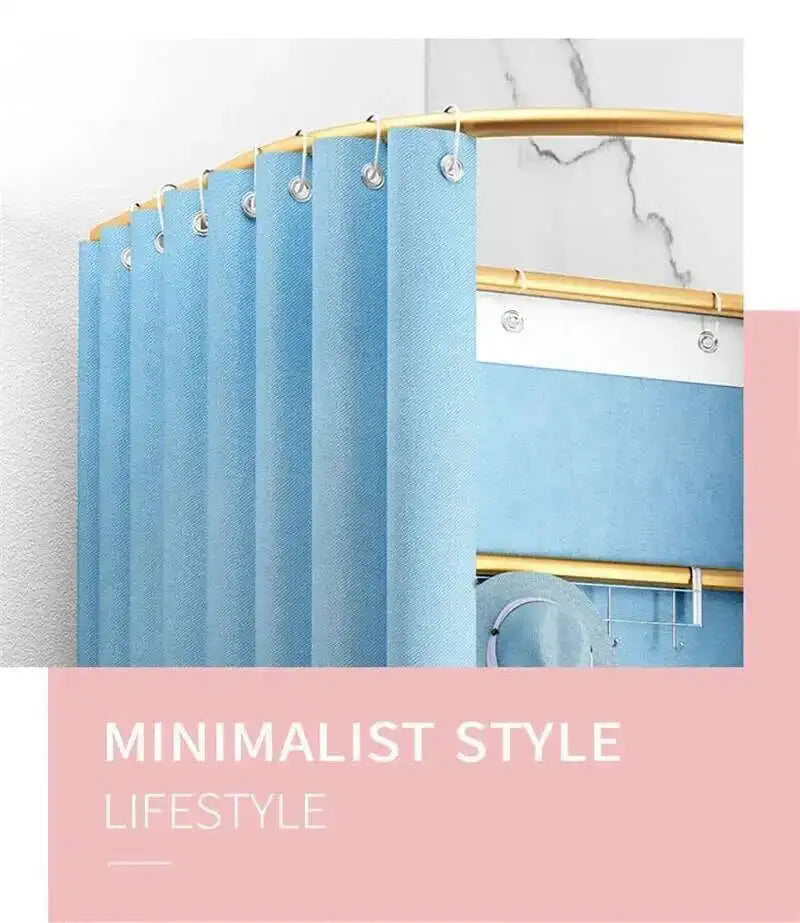 Simple Mobile Curtain Storage Rack Movable Temporary Dressing