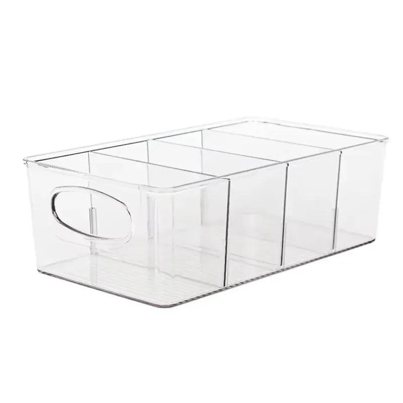 Removable Divider Plastic Pantry Storage Bins Organization