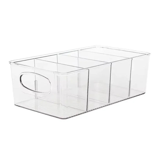 Removable Divider Plastic Pantry Storage Bins Organization
