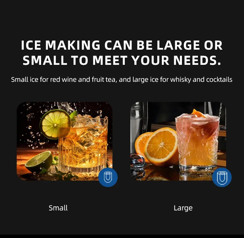 Small Ice Maker Electric 220v Multi-Functional Smart Touch