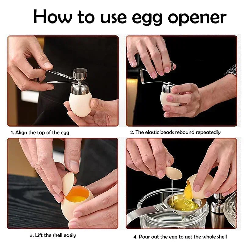 304 Stainless Steel Egg Opener Double-Headed Shell Opener