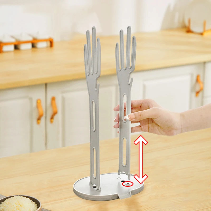 1pc Glove Stand Holder Rubber Glover Dryer Rack