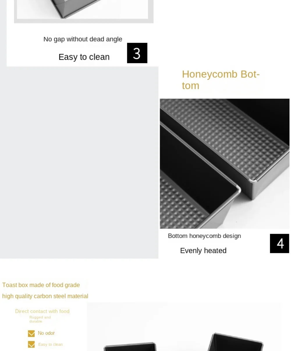 Thickened Carbon Steel Rectangle Loaf Pan Nonstick Baking