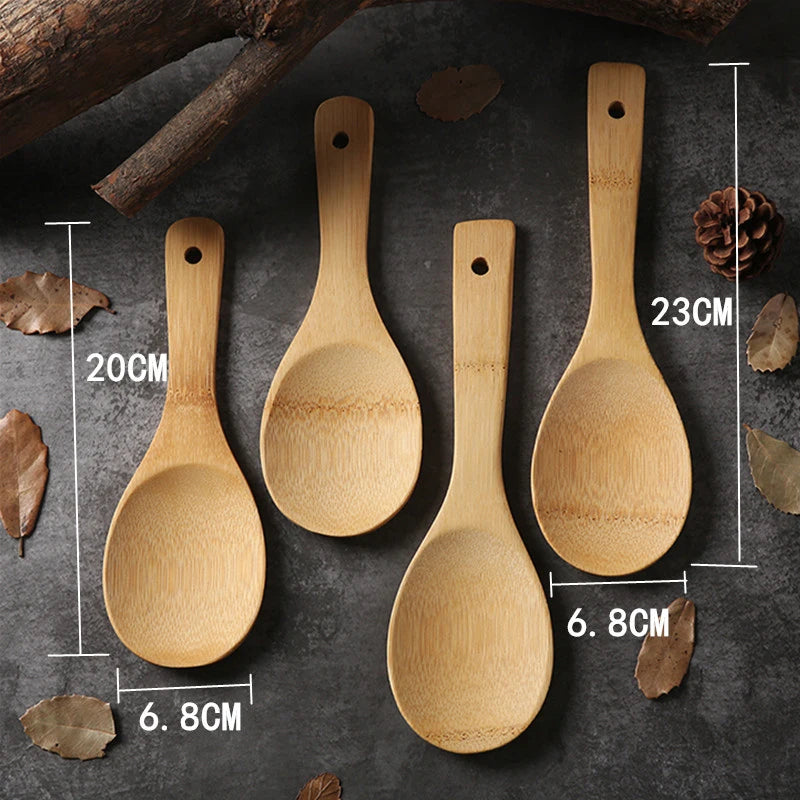 Mx Bamboo Wood Rice Spoon Rice Paddle Scoop