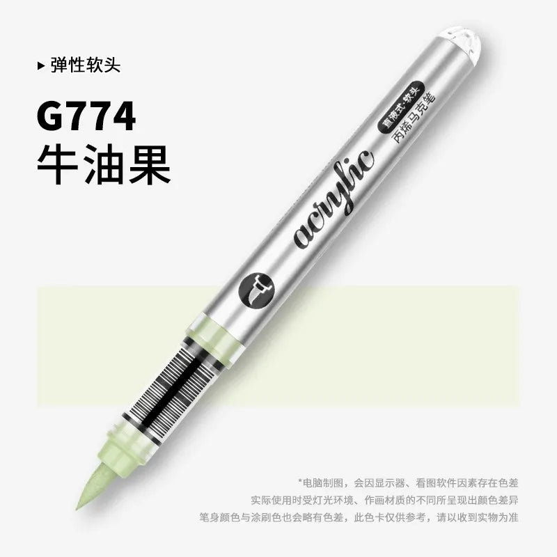 Grasp 120/1 Colors Acrylic Markers Brush Tip Paint