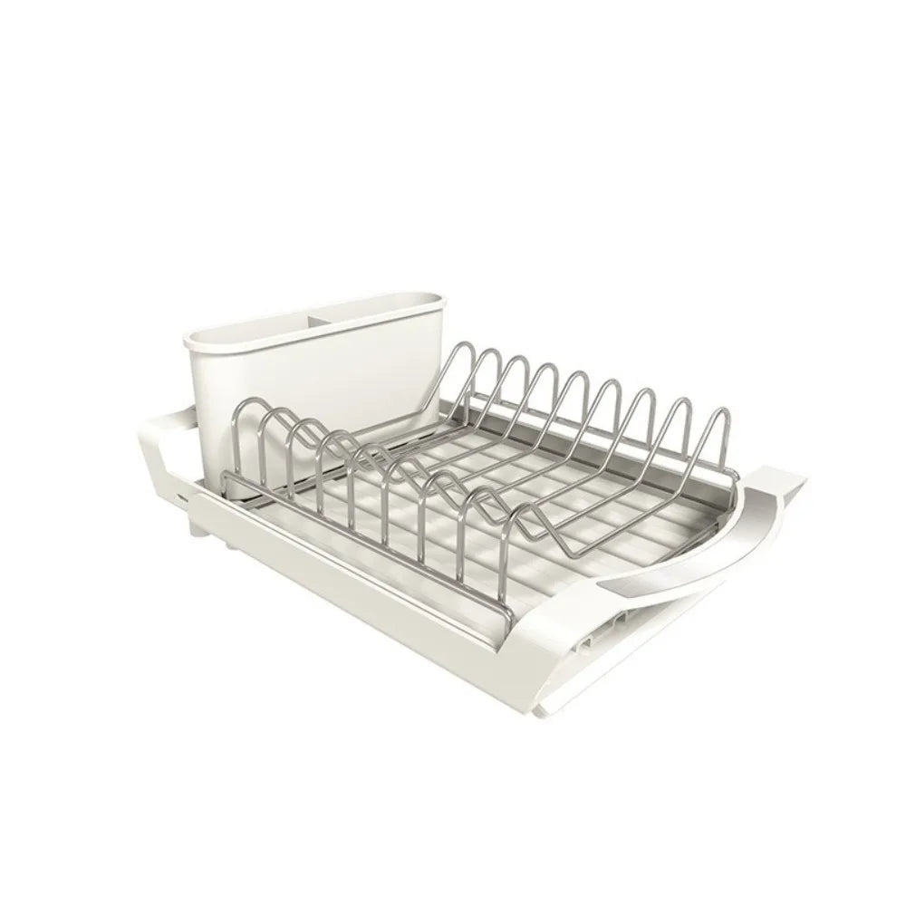Extendable Dish Drying Rack Large Capacity Space Saving