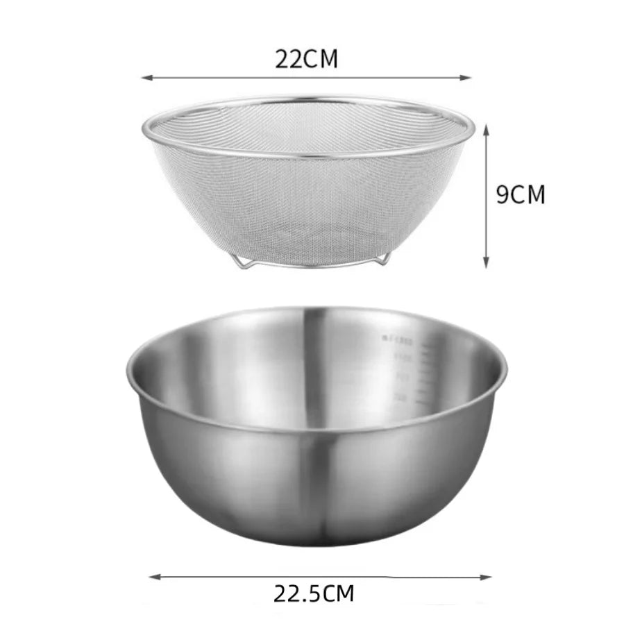1-3 Stainless Steel Bowl Scale Cooking Baking Food