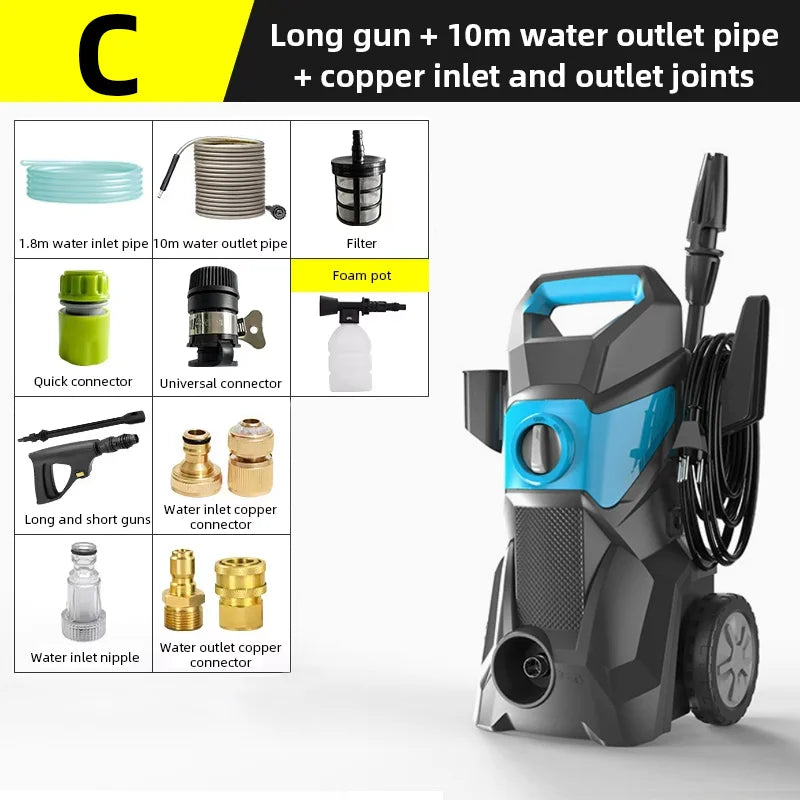 High-Pressure Car Washer Automatic Washer Powerful Water Pump