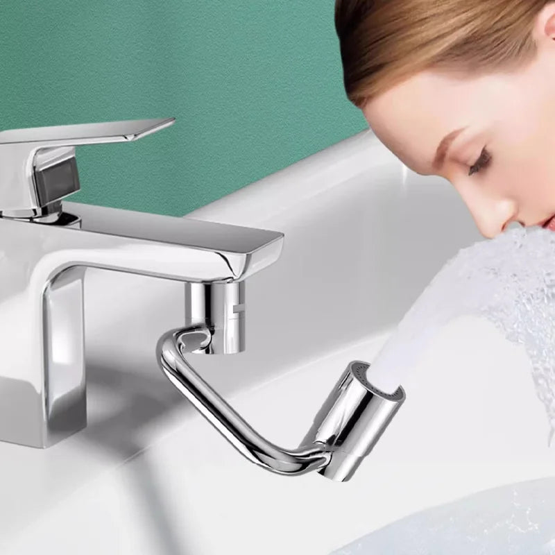 1pc 1080 Swivel Stainless Steel Faucet Extender Universal