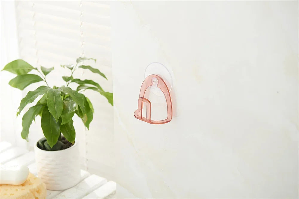 Suction Cup Sink Drain Rack Plastic Sponge Holder