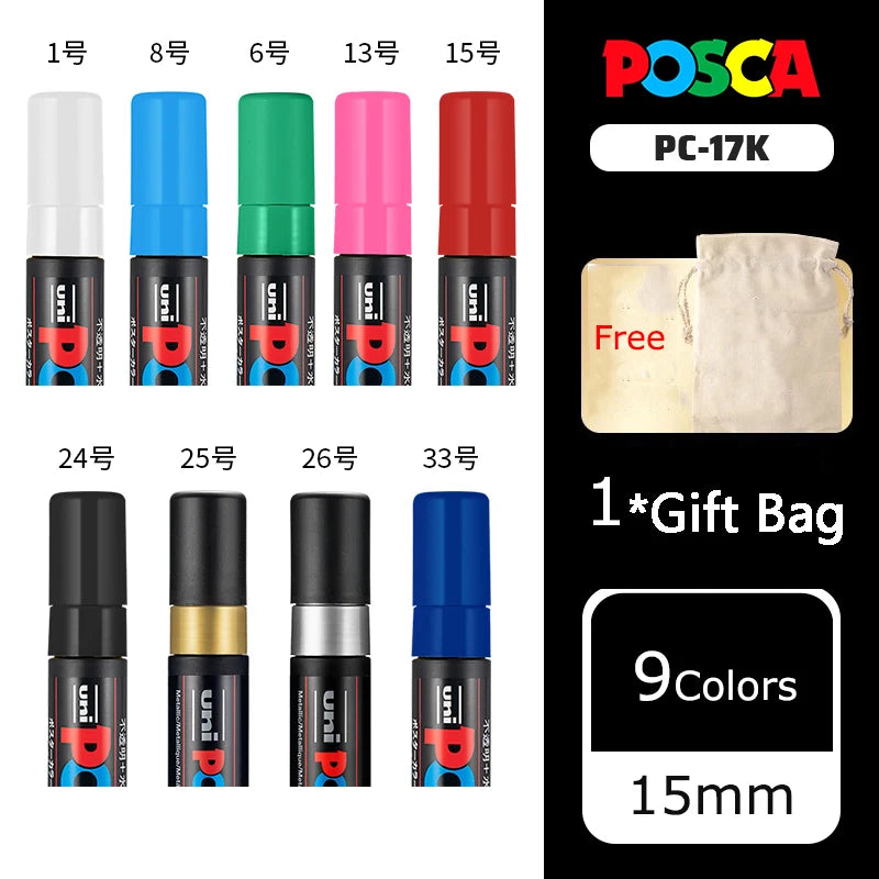 Uni Posca Full Marker Pen Storage Bag Pc-1m