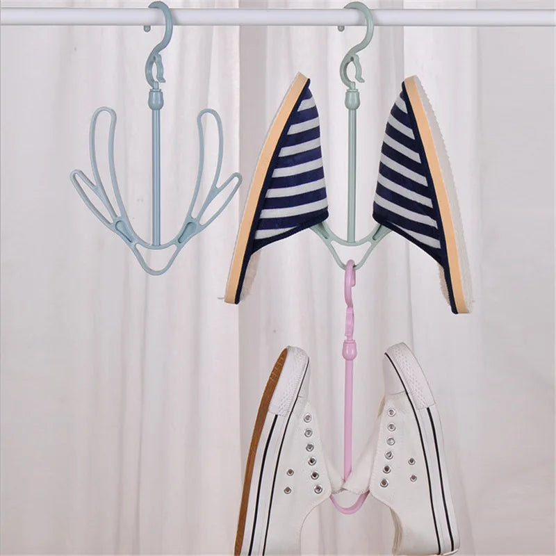 Plain Windproof Shoe Rack Sun Drying Rack Balcony