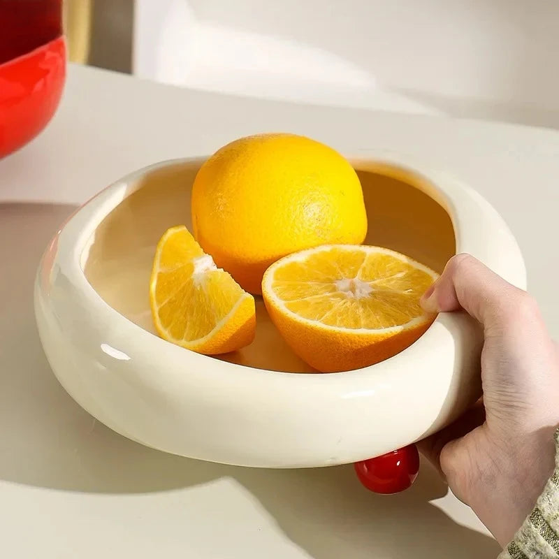 Ceramic Fruit Bowl Salad Bowl Fruit Basket Candy