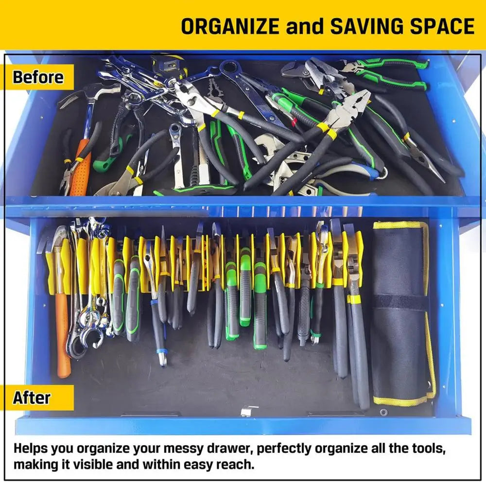 Practical Plier Organizer Rack Holds Up To Ten
