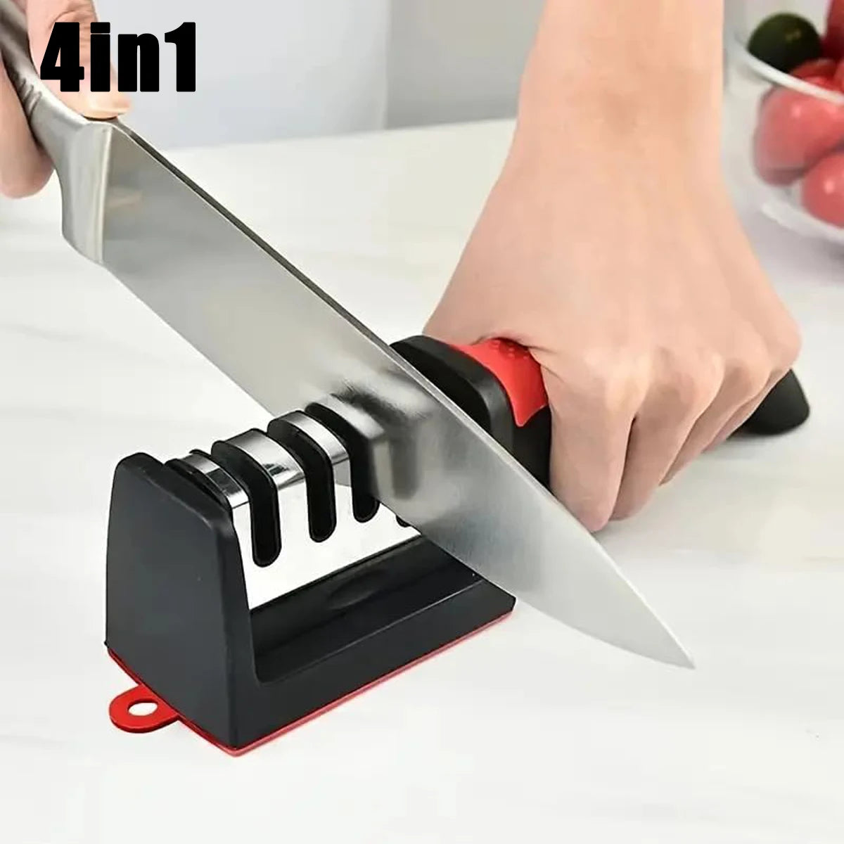 3/4 Segment Knife Sharpener Sharpening Stone Non Slip