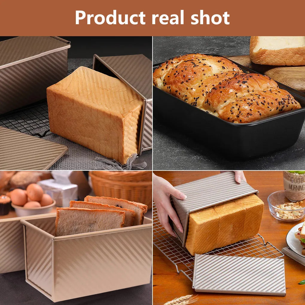 Corrugated Non-Stick Coating Bread Pan Heat Resistance Make